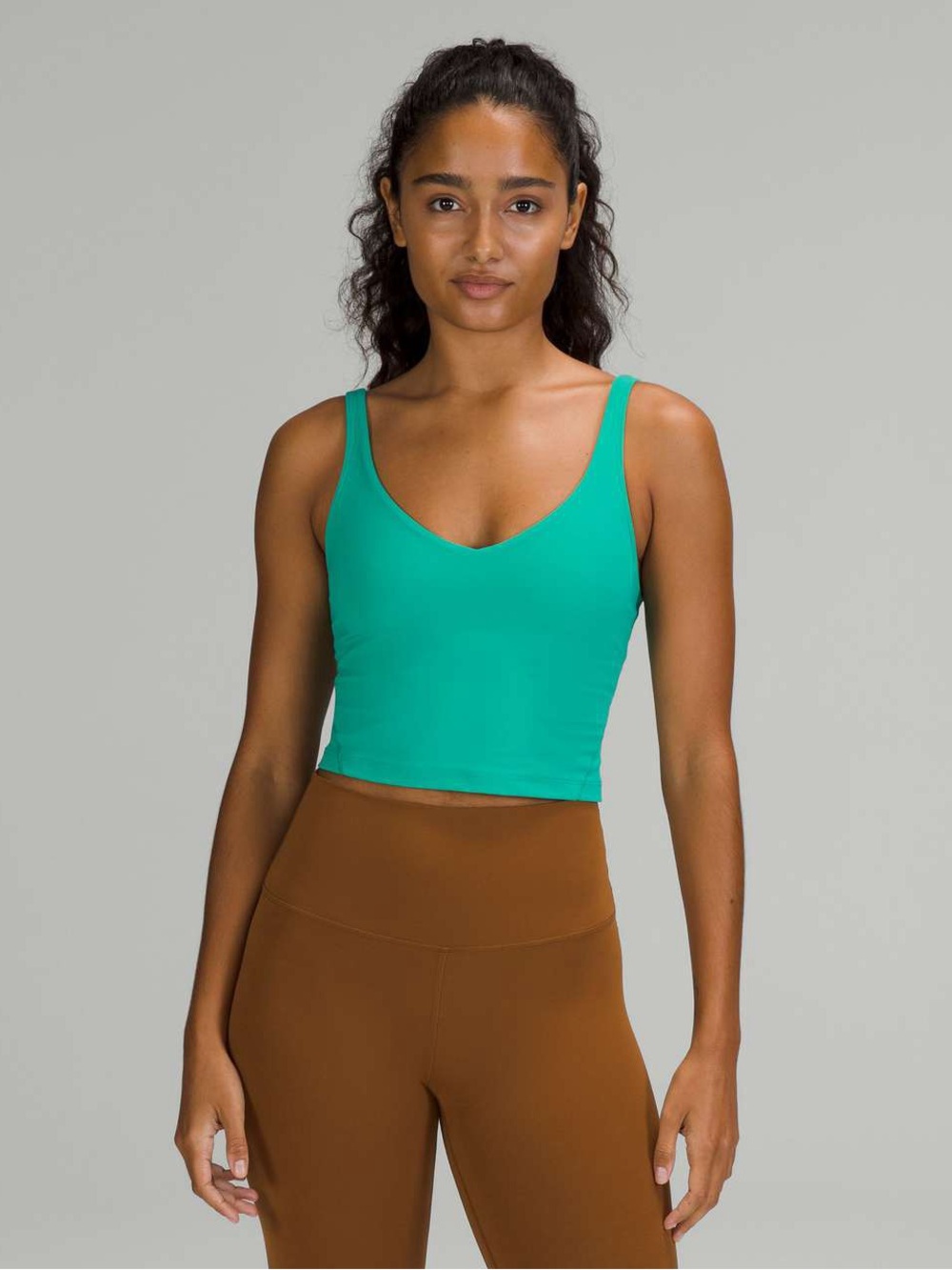 Lululemon • Align Tank Top crop Maldives Green nulu built in bra athletic yoga